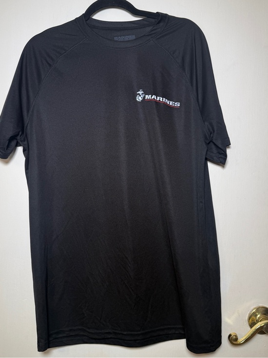 Marines Other - US Marines Black Logo Tee Pain is Weakness Leaving the Body Mens Large Dri Fit